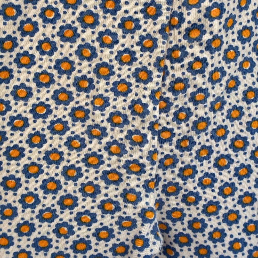 Misha And Puff Blue and White Flower Leggings 8Y - Picture 5 of 6